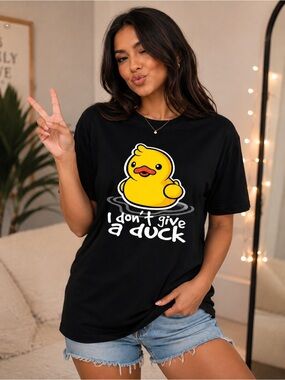 I Don’t Give A Duck Graphic Unisex T Shirt